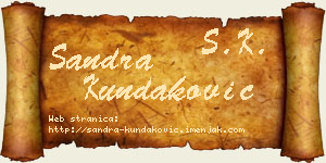 Sandra Kundaković vizit kartica